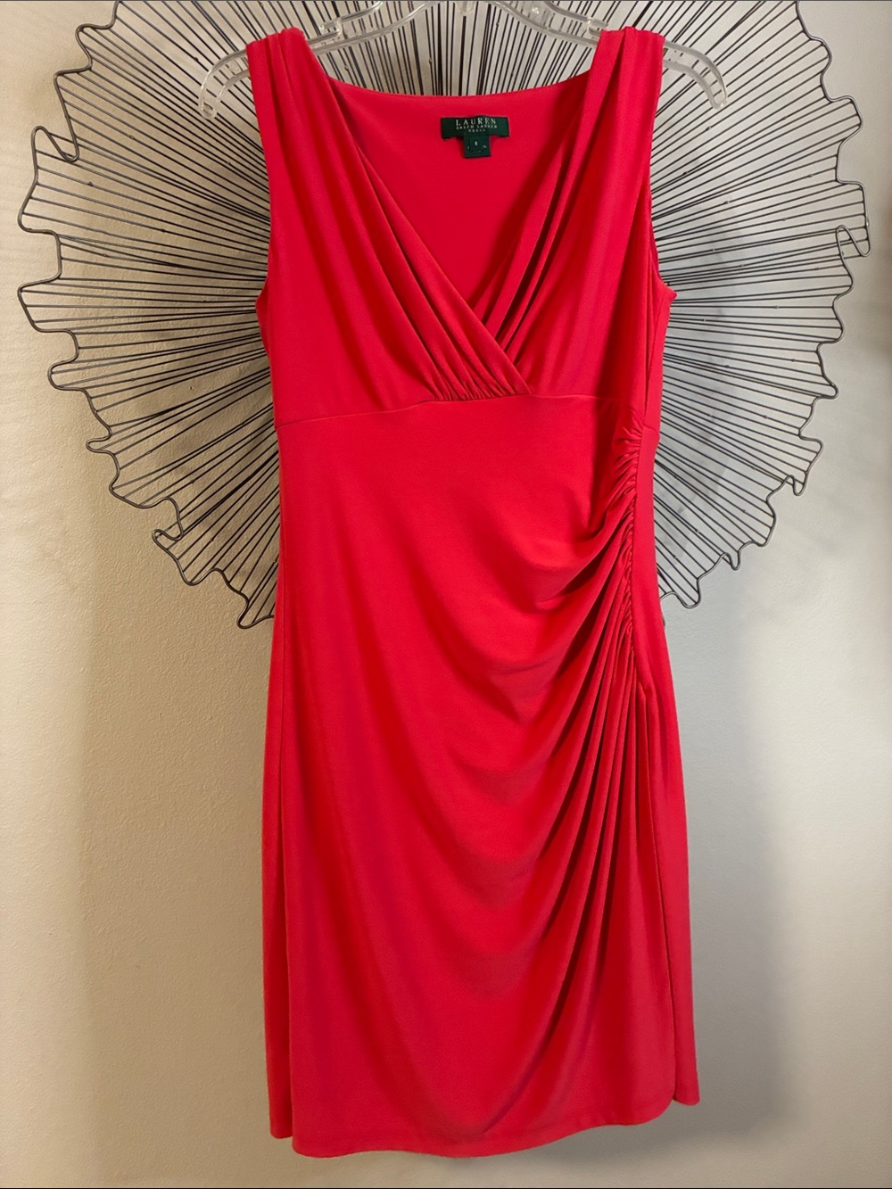 Lauren Ralph Lauren Dress in Deep Coral Size 8